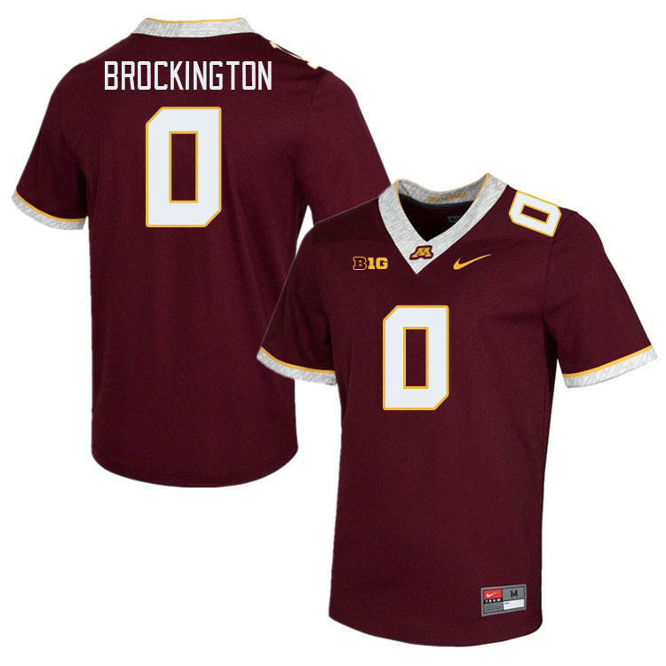 Men #0 Le'Meke Brockington Minnesota Golden Gophers College Football Jerseys Stitched-Maroon